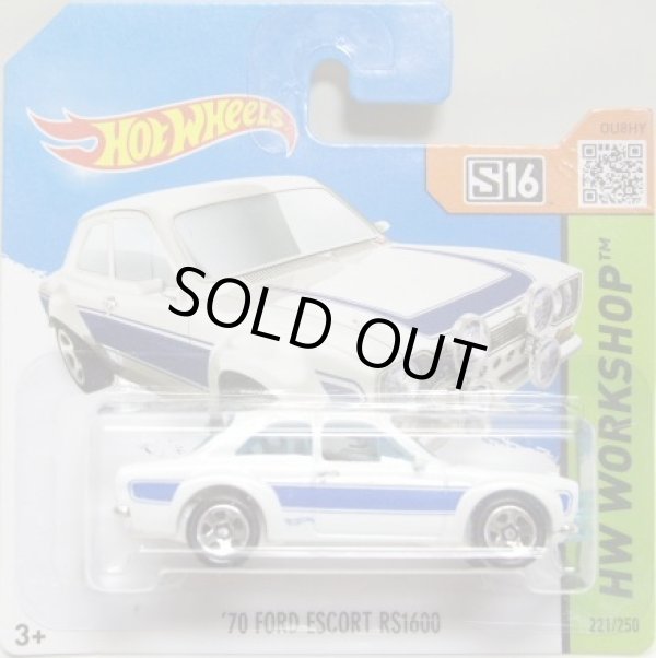 画像1: 【(FAST & FURIOUS) '70 FORD ESCORT RS1600】　WHITE/5SP (NEW CAST) (インターナショナル・ショートカード) 