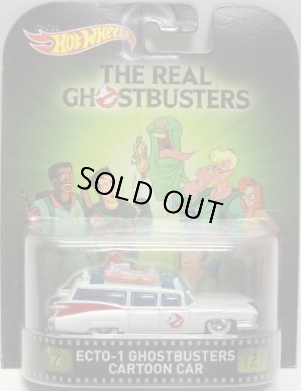 画像1: 2015 RETRO ENTERTAINMENT "HOBBY EXCLUSIVE" 【ECTO-1 GHOSTBUSTERS CARTOON CAR】 WHITE/RR (THE REAL GHOSTBUSTERS) (NEW CAST) 