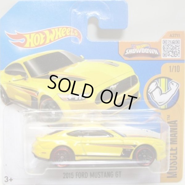 画像1: 【2015 FORD MUSTANG GT】 YELLOW/PR5  (インターナショナル・ショートカード) 