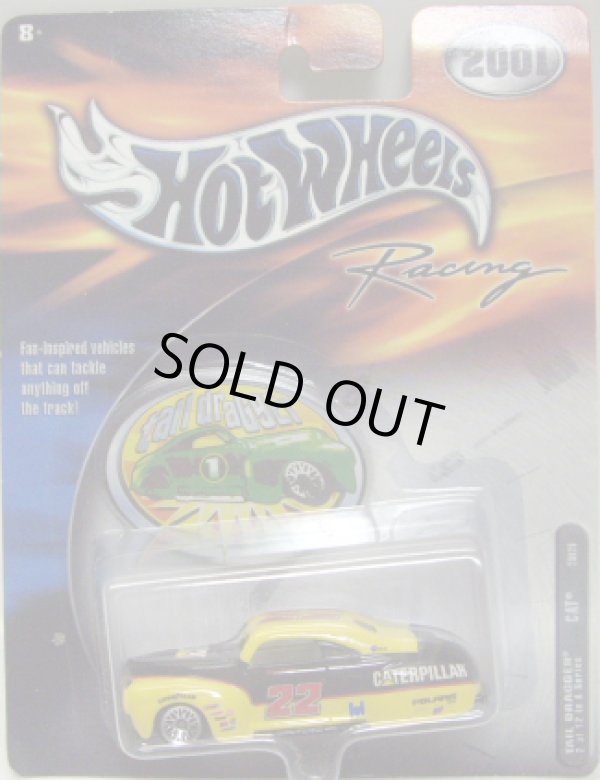 画像1: 2001 HOT WHEELS RACING 【#22 TEAM CAT TAIL DRAGGER】 YELLOW-BLACK/LACE