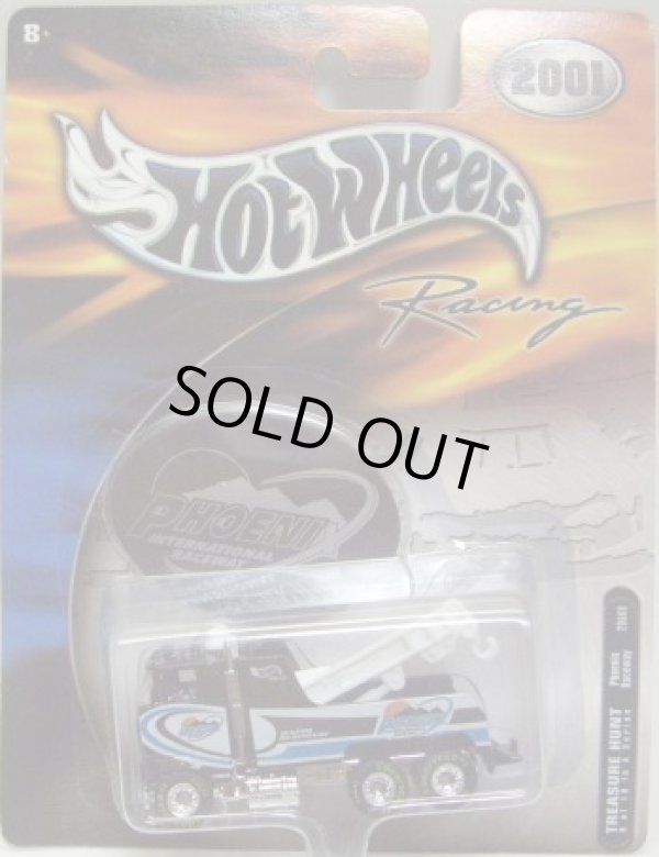 画像1: 2001 HOT WHEELS RACING "TREASURE HUNT【PHOENIX RACE WAY RIG WRECKER】 BLACK/RR