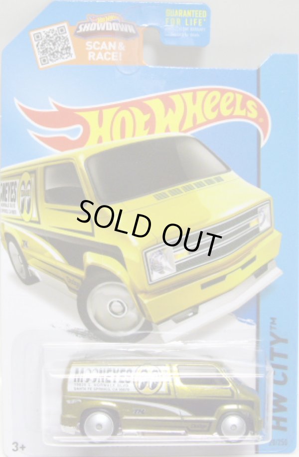 画像1: 2015 SUPER TREASURE HUNTS 【CUSTOM '77 DODGE VAN】　SPEC.YELLOW/RR (MOONEYES)