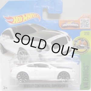 画像: 【BENTLEY CONTINENTAL SUPERSPORTS】 WHITE/FTE2(インターナショナル・ショートカード)