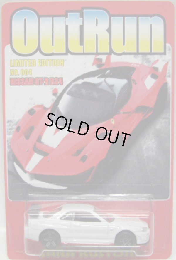 画像1: SARA KUSTOM 【"OUT RUN" NISSAN SKYLINE GT-R (R34) (カスタム完成品）】 WHITE/PR5（送料サービス適用外） 