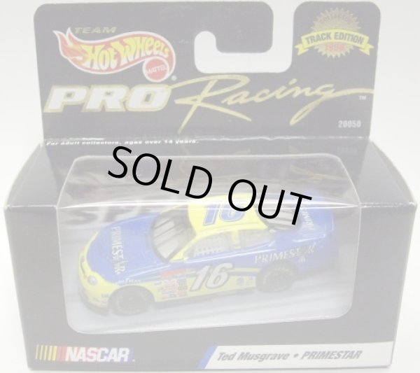 画像1: 1998 HOT WHEELS PRO RACING TRACK EDITION 【TED MUSGRAVE #16 TEAM PRIMESTAR】　BLUE-YELLOW/RR