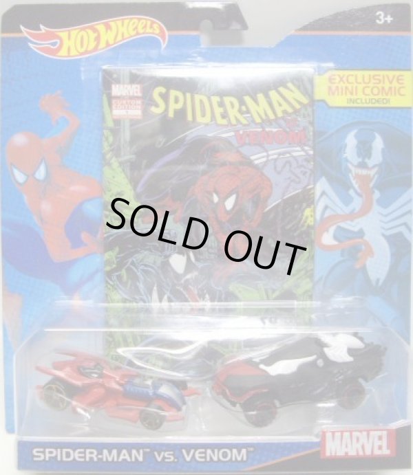 画像1: 2016 HW MARVEL 2-PACK WITH MINI COMIC 【SPIDER-MAN VS VENOM】　