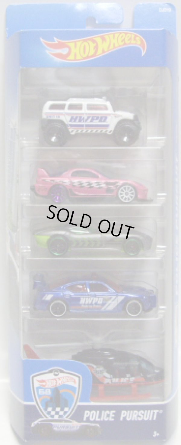 画像1: 2016 5PACK 【POLICE PURSUIT】Rockster / 24/Seven / Fast FeLion / Dodge Charger Drift Car / Propper Chopper 