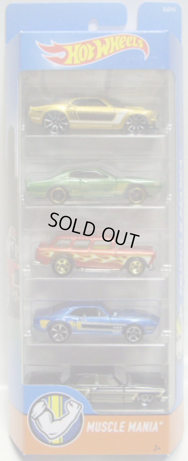 画像1: 2016 5PACK 【MUSCLE MANIA】'69 Ford Mustang / '74 Dodge Charger / Classic Nomad / '67 Pontiac Firebird 400 / '64 Chevy Impala 