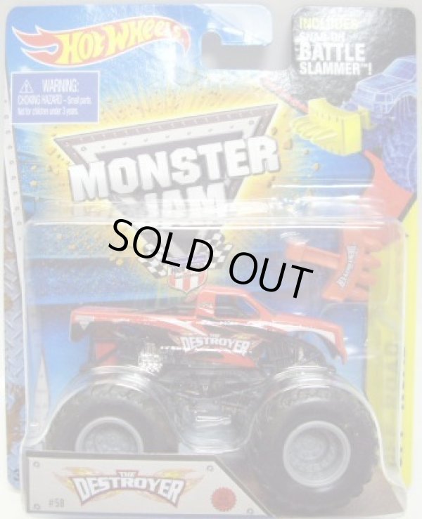 画像1: 2015 MONSTER JAM includes SNAP-ON BATTLE SLAMMER! 【THE DESTROYER】 RED (2015 NEW TRUCK!)