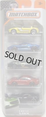 画像: 2016 MATCHBOX 5PACK  【EXOTIC】Ford Shelby Cobra Concept/Ford GT40/Lotus Evora/Porsche 911 Turbo/Chevy Corvette ZR1