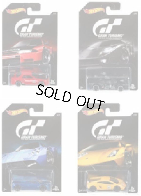 画像1: 2016 HW GRAN TURISMO 【4種セット】Nissan Skyline GT-R (R32)/Ford GT LM/Pagani Huayra/Lamborghini Gallardo Superleggera