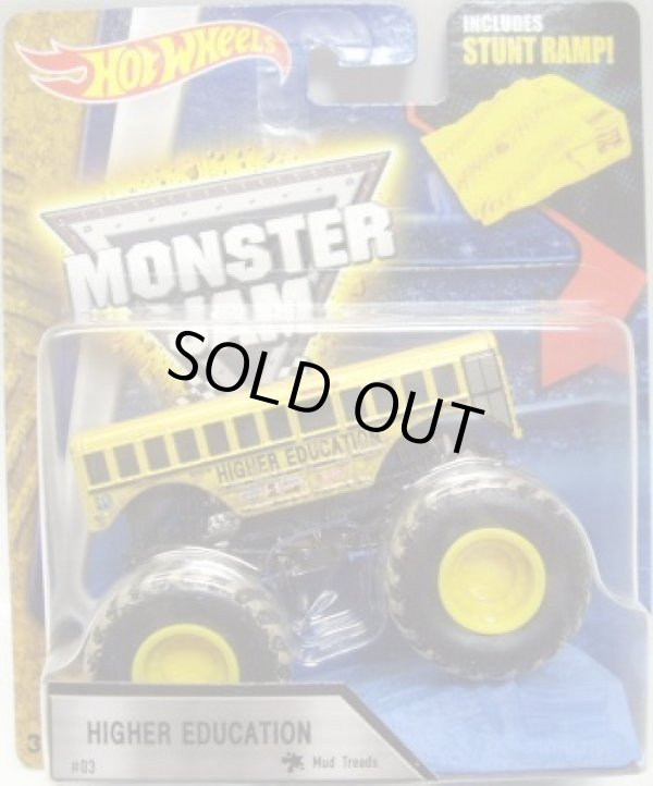 画像1: 2016 MONSTER JAM includes STUNT RAMP! 【HIGHER EDUCATION】 YELLOW (MUD TREADS)