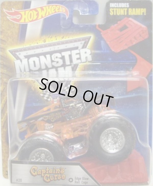 画像1: 2016 MONSTER JAM includes STUNT RAMP! 【CAPTAIN'S CURSE】 BLACK (EDGE GLOW ROLL CAGE)