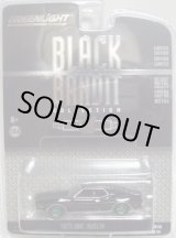画像: 2016 GREENLIGHT BLACK BANDIT SERIES14 【1973 AMC JAVELIN】 BLACK/RR (GREEN MACHINE)