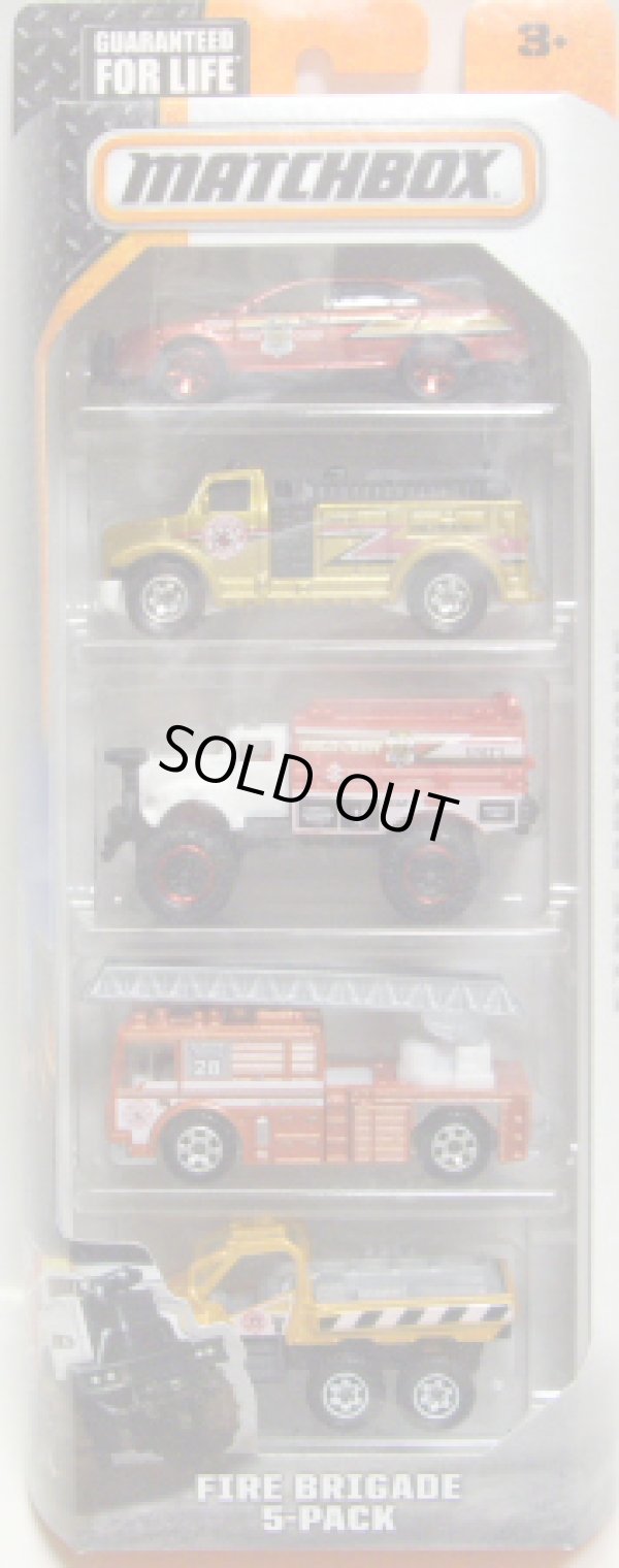 画像1: 2015 MATCHBOX 5PACK  【FIRE BRIGADE】Ford Interceptor/Highway Fire Pumper/Flame Smasher/Fire Engine/Trail Tracker