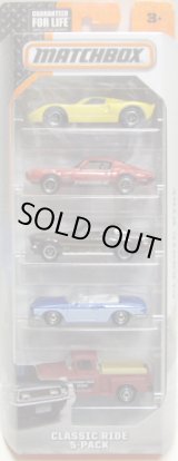 画像: 2015 MATCHBOX 5PACK  【CLASSIC RIDE】Ford GT40/'71 Pontiac Firebird/'68 Ford Mustang GT/CS/VW Type '34 Karmann Ghia Convertible/'57 GMC Stepside