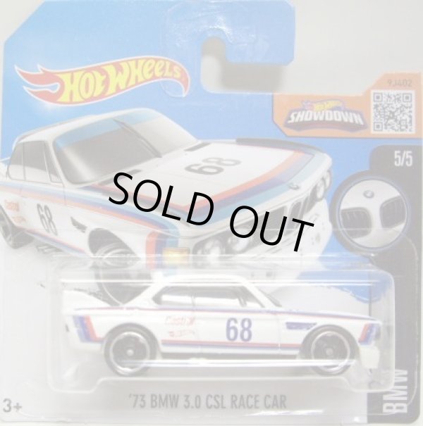 画像1: 【'73 BMW 3.0 CSL RACE CAR】 WHITE/MC5 (NEW CAST)  (インターナショナル・ショートカード)