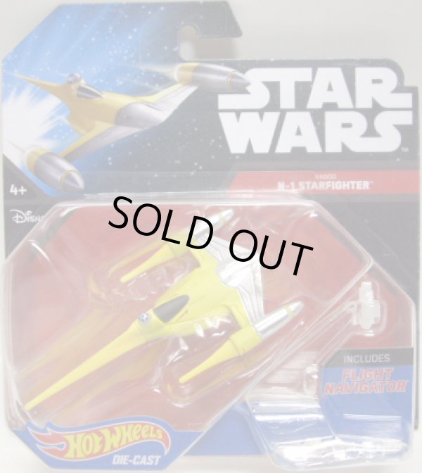 画像1: 2016 HW STAR WARS STARSHIP 【NABOO N-1 STARFIGHTER】　YELLOW(BLACK CARD)