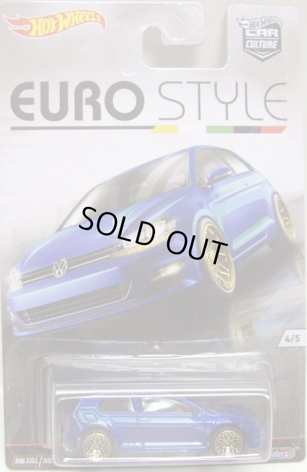 画像1: 2016 HW CAR CULTURE - EURO STYLE 【VOLKSWAGEN GOLF MK7】 BLUE/RR