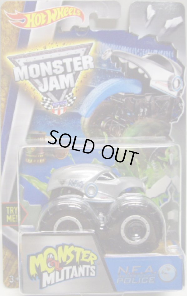 画像1: 2016 MONSTER JAM "MONSTER MUTANTS" 【N.E.A. POLICE】 SILVER （ギミック有）