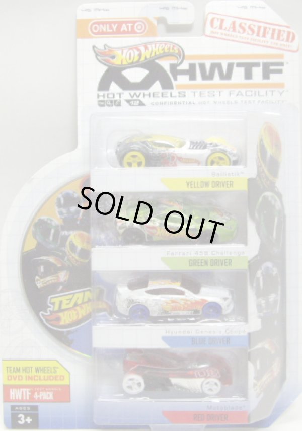 画像1: 2013 TARGET EXCLUSIVE 【HWTF 4-PACK (with DVD)】 included FERRARI 458 CHALLENGE(VERY RARE)