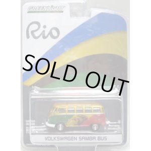 画像: 2016 GREENLIGHT MJ TOY EXCLUSIVE "RIO 2016 WORLD GAMES" 【"MEXICO" VOLKSWAGEN SAMBA BUS】 GOLD/RR　(バンパー外れてます）  (GREEN MACHINE)