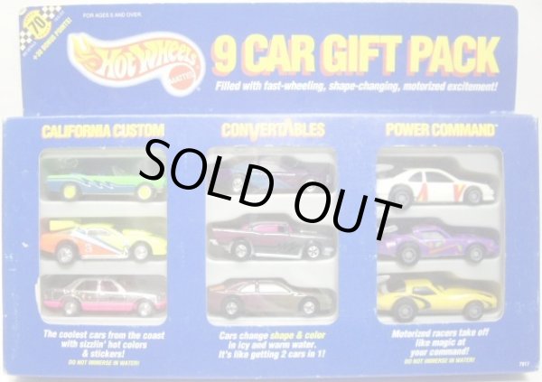 画像1: 1990 HW 9CAR GIFT PACK 【CALIFORNIA CUSTOM/CONVERTABLES/POWER COMMAND】 