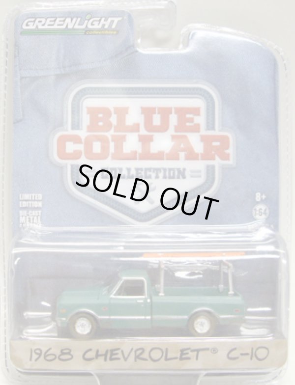 画像1: 2016 GREENLIGHT BLUE COLLAR COLLECTION S1 【1968 CHEVROLET C-10】 FLAT GREEN/RR