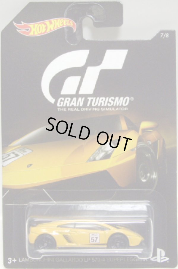 画像1: 2016 HW GRAN TURISMO 【LAMBORGHINI GALLARDO LP 570-4 SUPERLEGGERA】 YELLOW/PR5