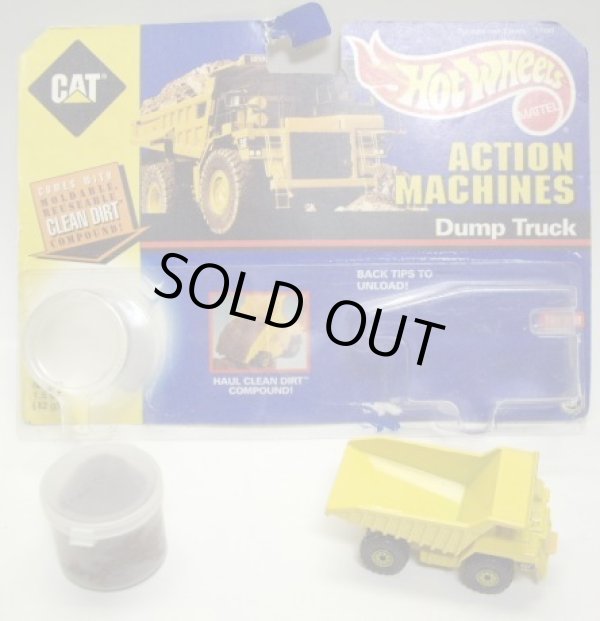 画像1: 1998 ACTION MACHINES 【CAT DUMP TRUCK】　YELLOW/CT (パックはがれ/LOOSE）