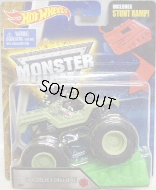 画像1: 2016 MONSTER JAM includes STUNT RAMP! 【SOLDIER FORTUNE】 LT.OLIVE (2016 NEW TRUCK!)