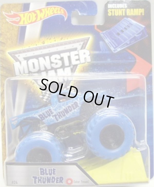 画像1: 2016 MONSTER JAM includes STUNT RAMP! 【BLUE THUNDER】 LT.BLUE (COLOR TREADS)