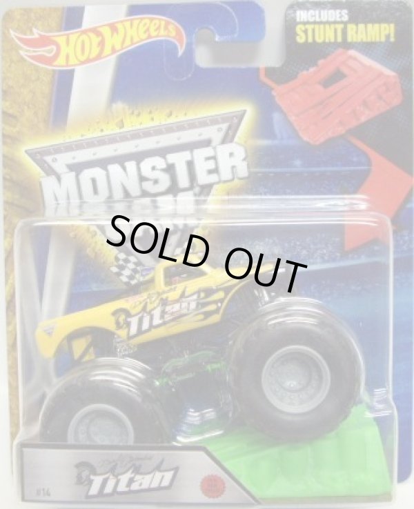 画像1: 2016 MONSTER JAM includes STUNT RAMP! 【TITAN】 YELLOW (2016 NEW TRUCK!)