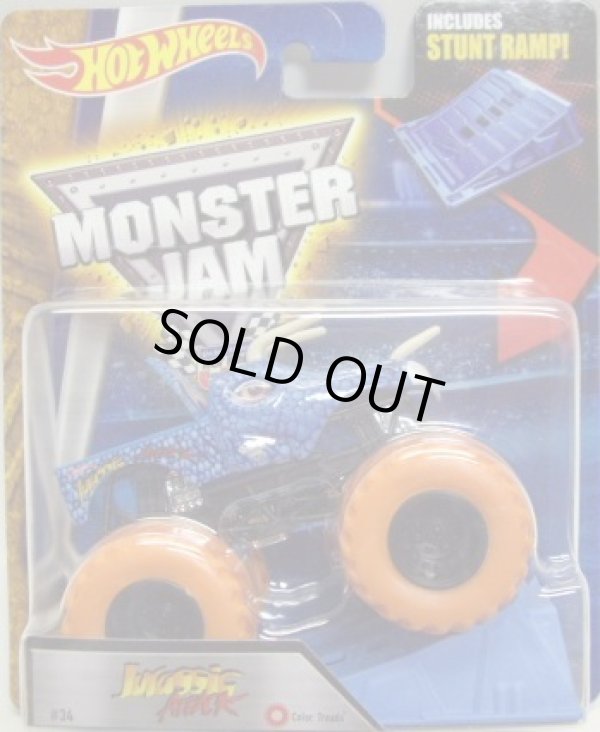 画像1: 2016 MONSTER JAM includes STUNT RAMP! 【JURASSIC ATTACK】 LT.BLUE (COLOR TREADS)