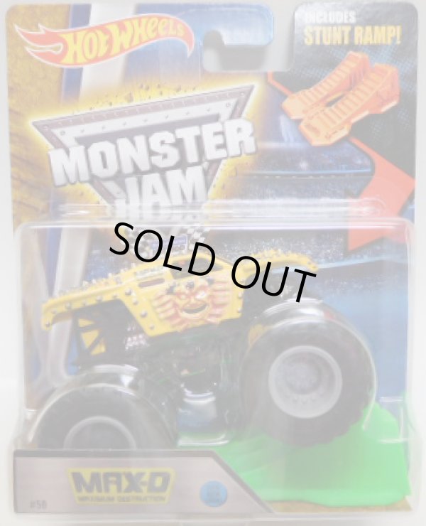 画像1: 2016 MONSTER JAM includes STUNT RAMP! 【MAX-D】 YELLOW (2016 NEW LOOK!)