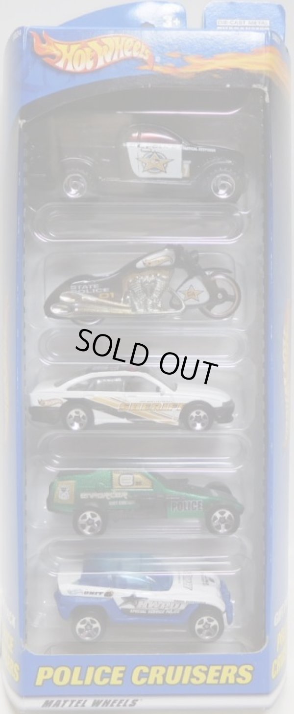 画像1: 2001 5PACK 【POLICE CRUISERS】　Dodge Power Wagon / Scorchin' Scooter / Police Car / Enforcer / Jeepster