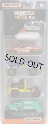 画像: 2016 MATCHBOX 5PACK  【MONSTER WEEK】Trail Tipper / Ford Crown Victoria Taxi / Chevy K-1500 / Torque Titan / Garbage Grinder  