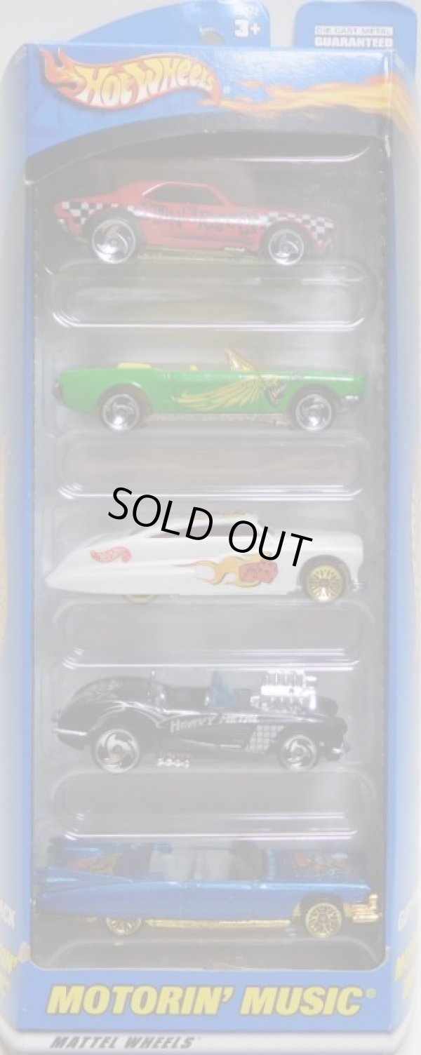 画像1: 2000 5PACK 【MOTORIN' MUSIC】　'67 Camaro/'65 Mustang Convertible/Purple Passion/'58 Corvette Coupe/'59 Caddy  