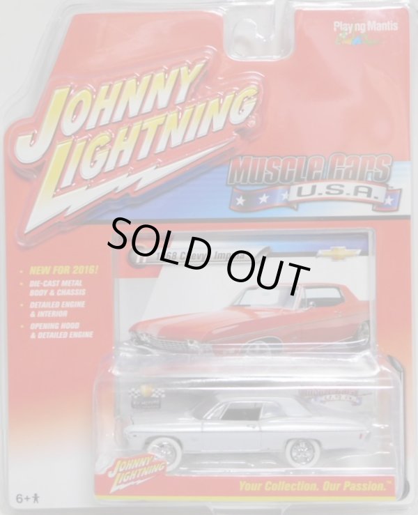 画像1: 2016 JOHNNY LIGHTNING - MUSCLE CARS USA S2 【1968 CHEVY IMPALA】 WHITE/RR (WHITE LIGHTNING)