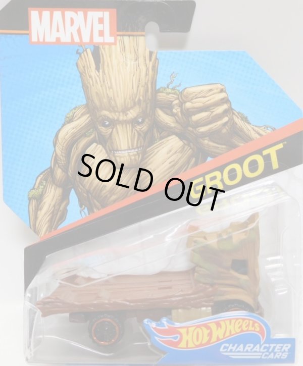 画像1: 2017 HW MARVEL 【GROOT】　BROWN/OR6SP (2017 CARD)
