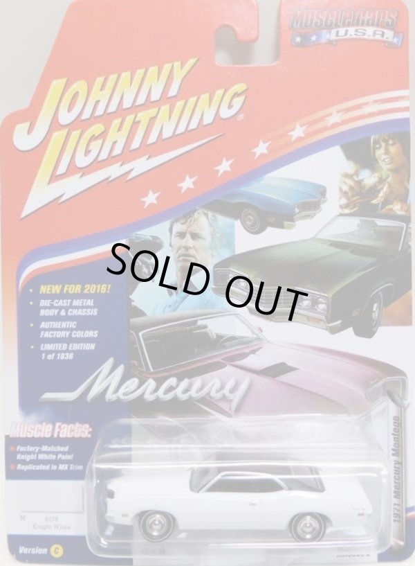 画像1: 2016 JOHNNY LIGHTNING - MUSCLE CARS USA S2 【1977 MERCURY MONTEGO】 WHITE/RR (1836個限定）