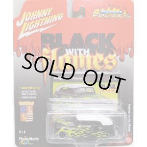 画像: 2016 JOHNNY LIGHTNING - STREET FREAKS S2 【GEORGE BARRIS PHAETON】 BLACK-WHITE (BLACK WITH FLAMES)