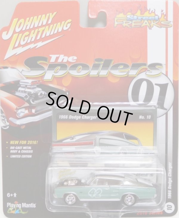 画像1: 2016 JOHNNY LIGHTNING - STREET FREAKS S2 【1966 DODGE CHARGER】 PALE GREEN (THE SPOILERS)