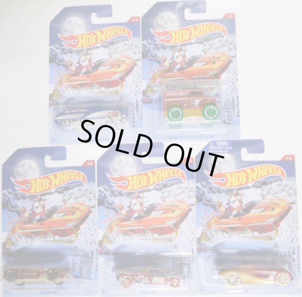 画像1: 2016 WALMART EXCLUSIVE HOLIDAY HOT RODS 【5種セット】 PURPLE PASSION/MONSTER DAIRY DELIVERY/BEDLAM/SCORCHER/SABER