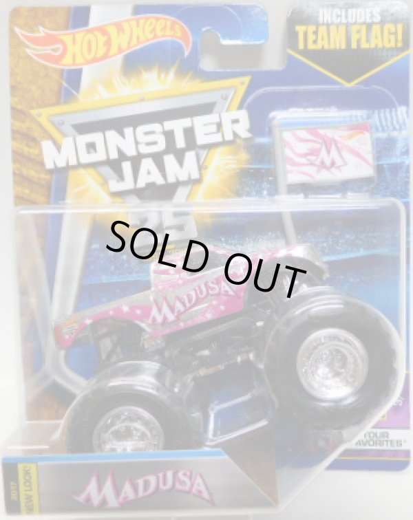 画像1: 2017 MONSTER JAM includes TEAM FLAG! 【MADUSA】 ZAMAC-PINK (TOUR FAVORITES)