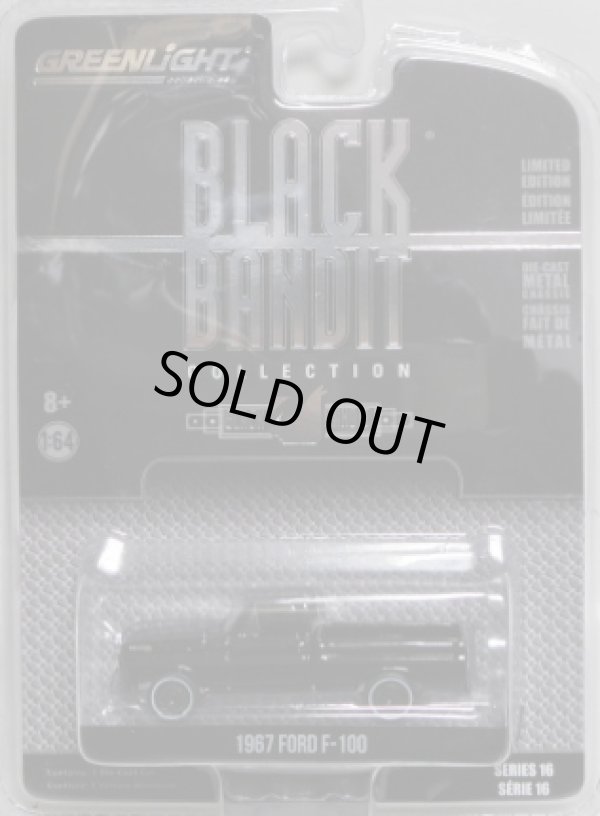 画像1: 2017 GREENLIGHT BLACK BANDIT SERIES16 【1967 FORD F-100】 BLACK/RR (NEW CAST)