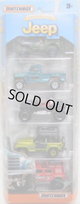 画像: 2016 MATCHBOX 5PACK  【JEEP ANNIVERSARY EDITION】Jeep Willys/Jeep Willys 4x4/Jeep Hurricane/Jeep Wrangler/Jeep Wrangler Superlift