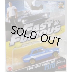 画像: 1/55 MATTEL "FAST & FURIOUS" 【1970 FORD ESCORT RS1600 MK1】 BLUE