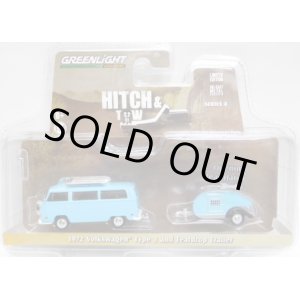 画像: 2017 GREENLIGHT - HITCH & TOW S8 【1972 VOLKSWAGEN TYPE 2 AND TEARDROP TRAILER】 LT.BLUE/RR