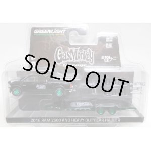 画像: 2017 GREENLIGHT - HITCH & TOW S8 【2016 RAM 2500 AND HEAVY DUTY CAR HAULER】 BLACK/RR (GAS MONKEY GARAGE) (GREEN MACHINE)